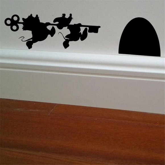 Disney Other - Jacques and Gus Cinderella Wall Decal